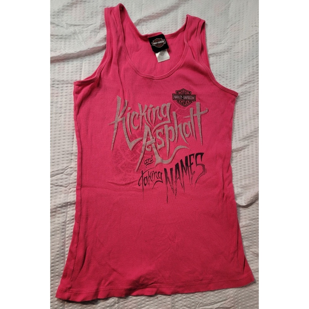 Women's Harley Davidson Tank XL Pink Benson, Muncie